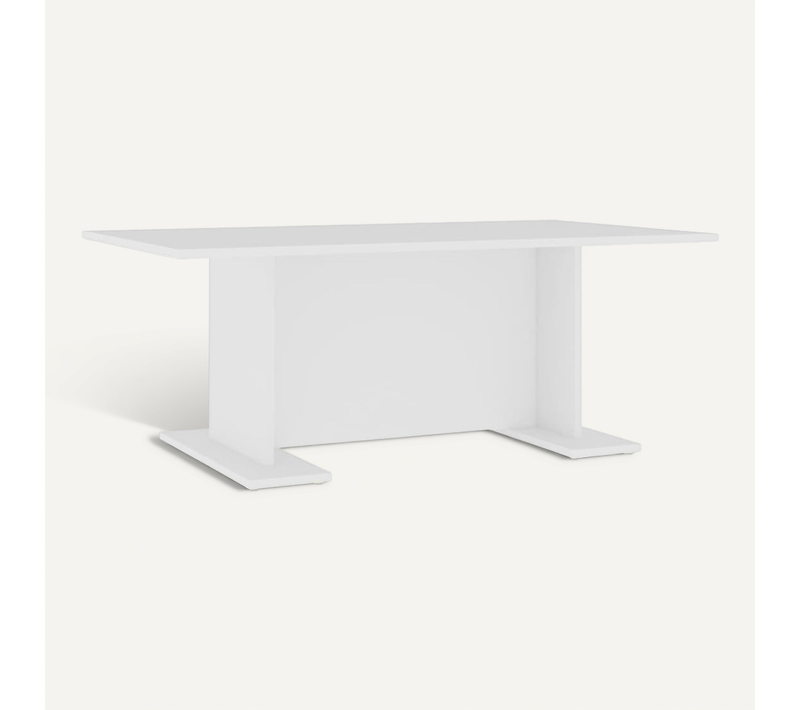 Table Basse Blanc 103,5x60x40 Cm Bois Contreplaqué