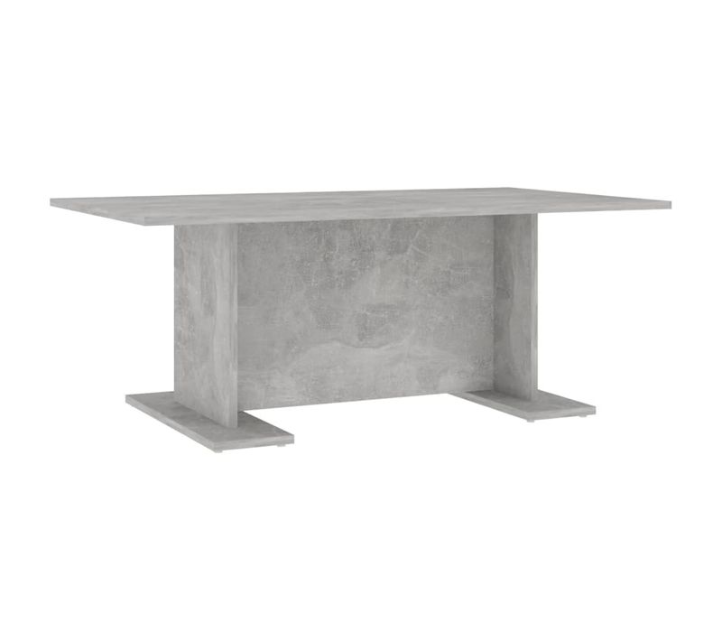 Table Basse Gris Béton 103,5x60x40 Cm Bois Contreplaqué