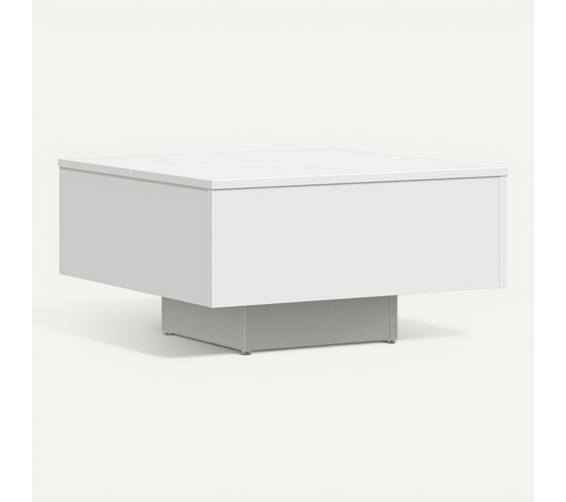 Table Basse Blanc 60x60x31,5 Cm Aggloméré