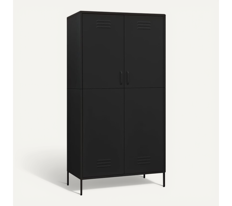 Armoire Noir 90x50x180 Cm Acier