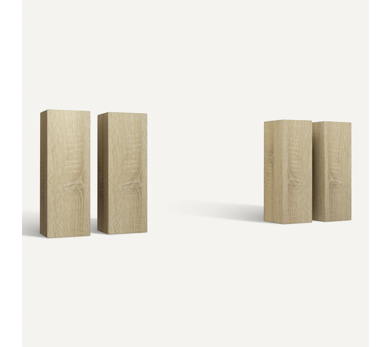 Meubles TV 4 Pièces Chêne Sonoma 30,5x30x90 Cm Aggloméré