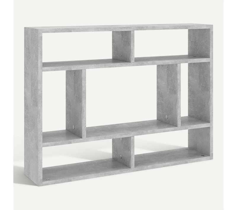 étagère Murale Gris Béton 75x16x55 Cm Bois Contreplaqué
