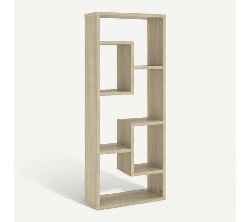 étagère Murale Chêne Sonoma 36x16x90 Cm Bois Contreplaqué