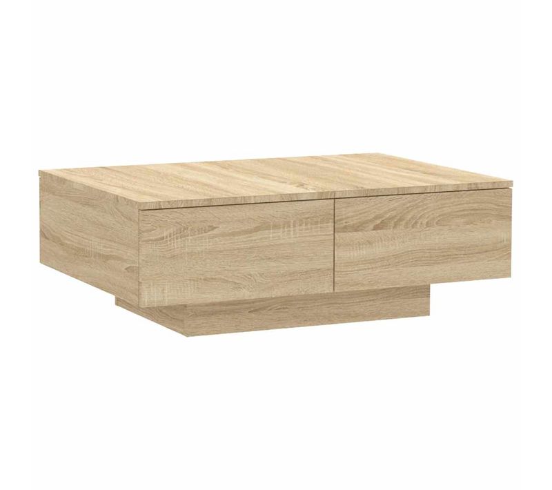 Table Basse Chêne Sonoma 90x60x31 Cm Bois Contreplaqué