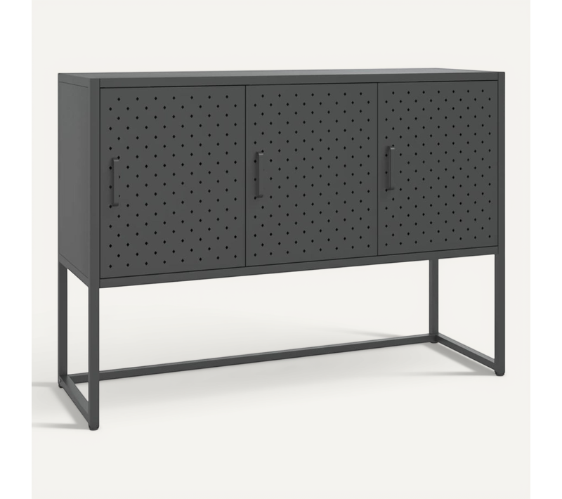 Buffet Anthracite 105x35x75 Cm Acier