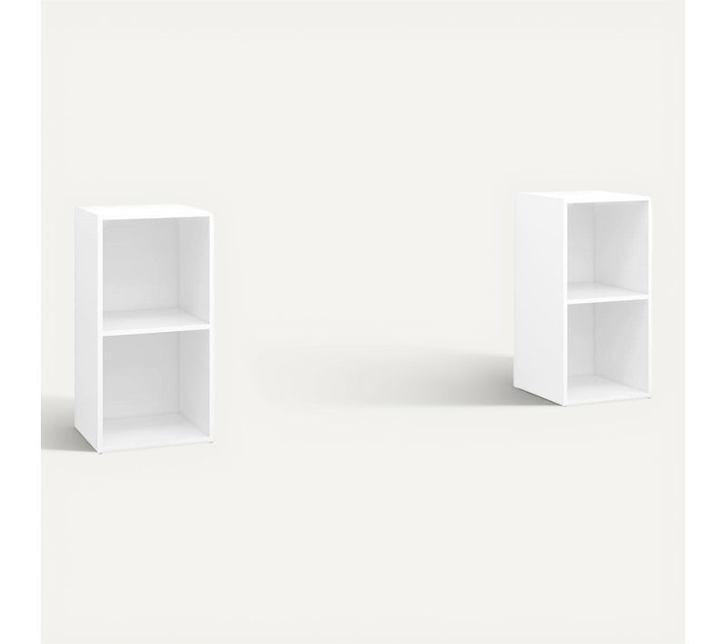 Meubles TV 2 Pièces Blanc 72x35x36,5 Cm Bois Contreplaqué
