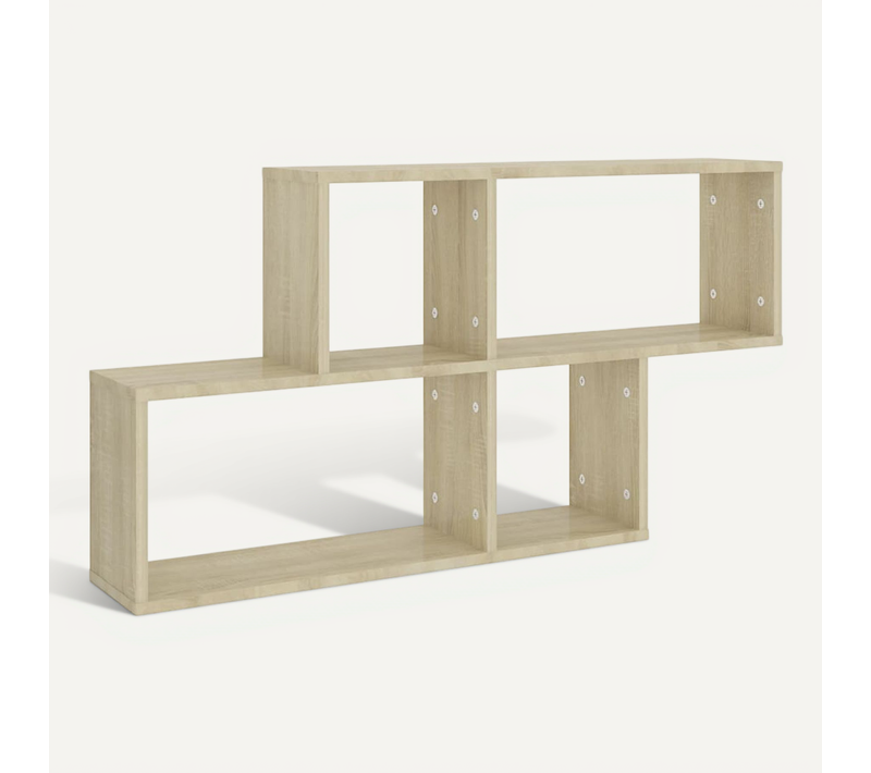 étagère Murale Chêne Sonoma 100x18x53 Cm Bois Contreplaqué