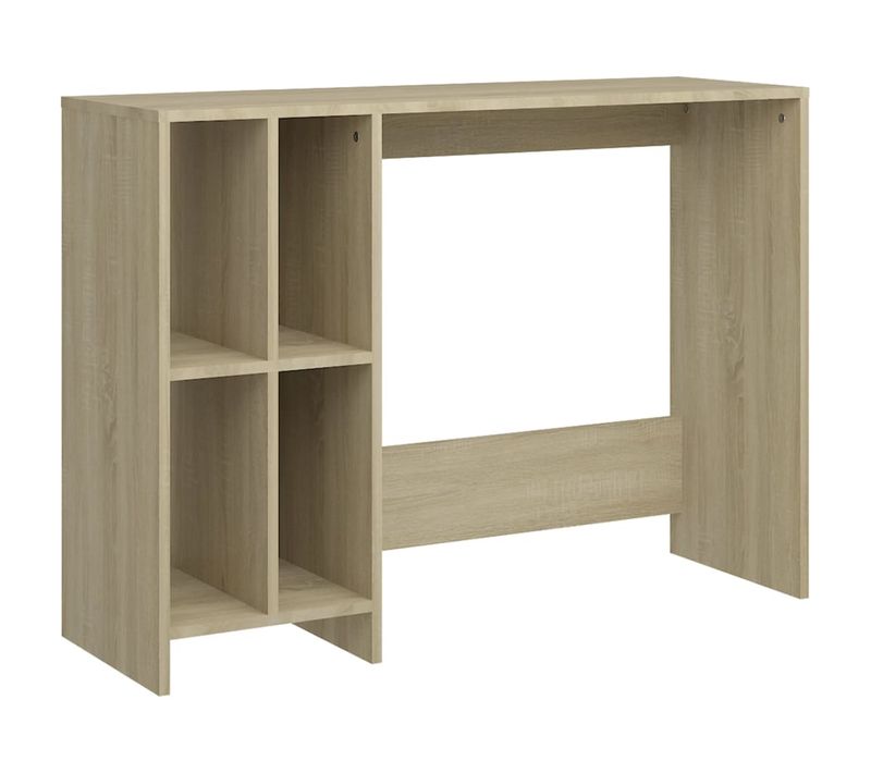 Bureau D'ordinateur Portable Chêne 102,5x35x75 Cm Aggloméré