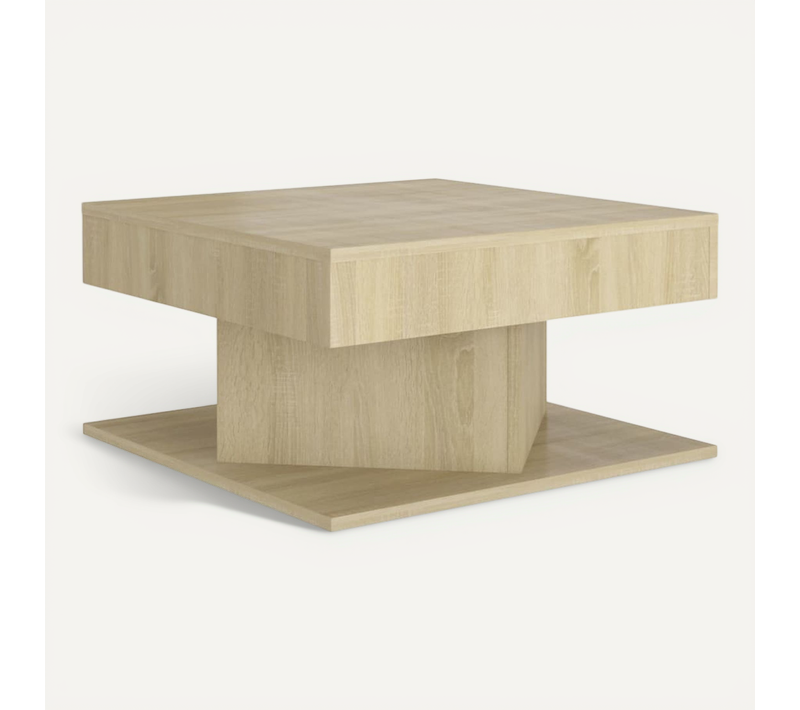 Table Basse Chêne Sonoma 57x57x30 Cm Aggloméré