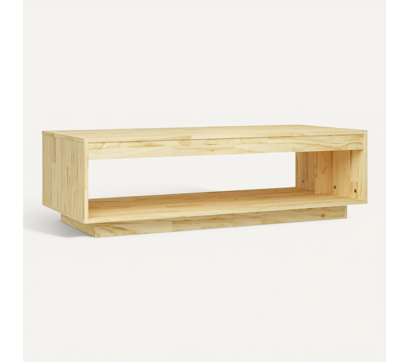 Table Basse 110x50x33,5 Cm Bois De Pin Massif