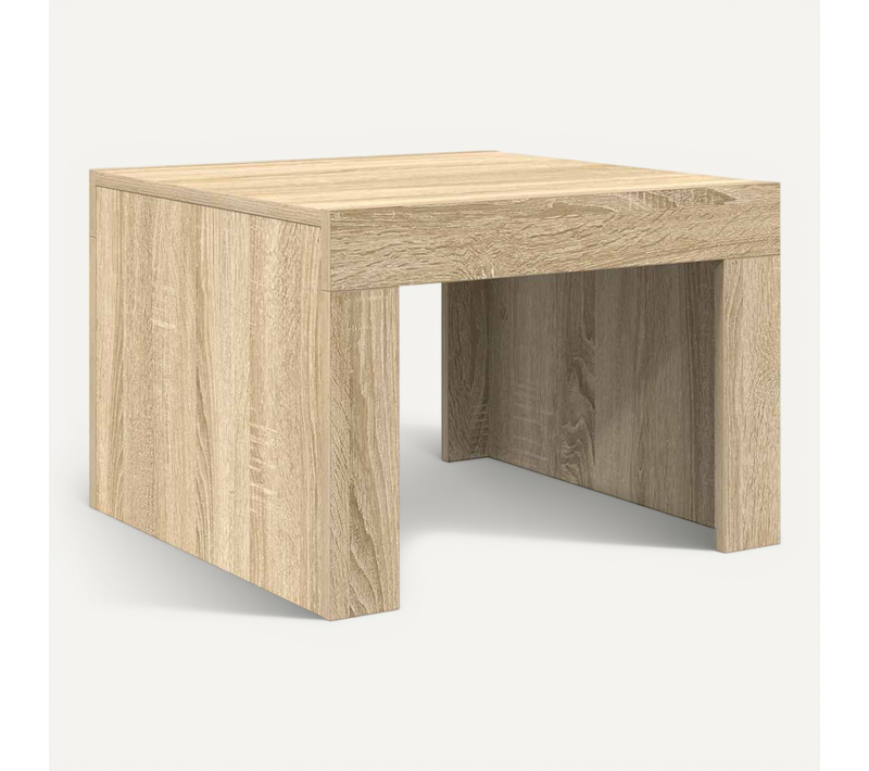 Table Basse Chêne Sonoma 50x50x35 Cm Bois Contreplaqué