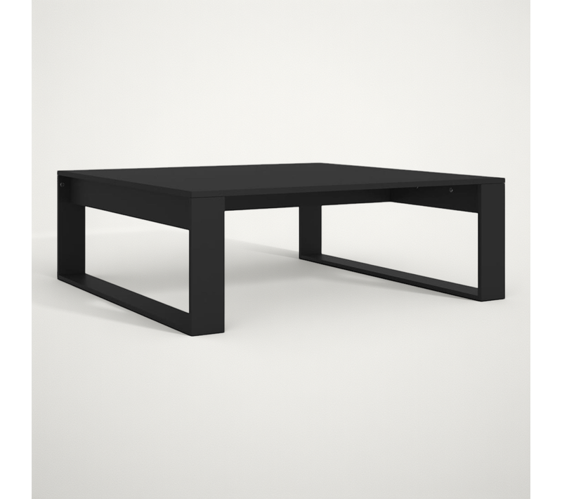 Table Basse Noir 100x100x35 Cm Aggloméré