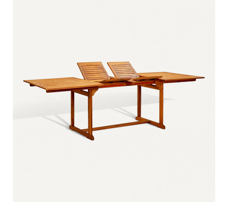 Table De Jardin extensible (160-240)x100x75cm Bois D'acacia Massif