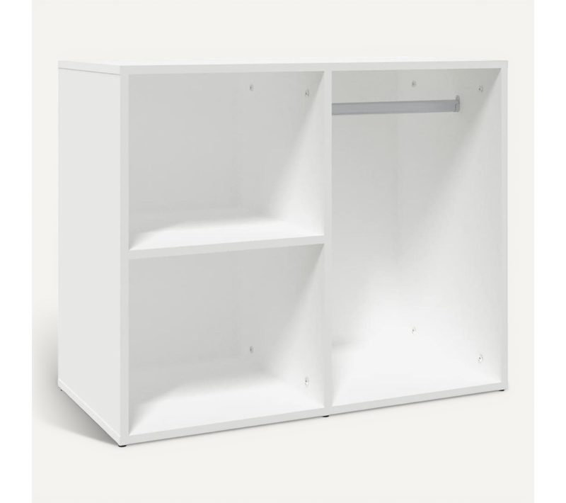Coiffeuse 80x40x65 Cm Blanc Avec Rangement Design Moderne Pour Chambre