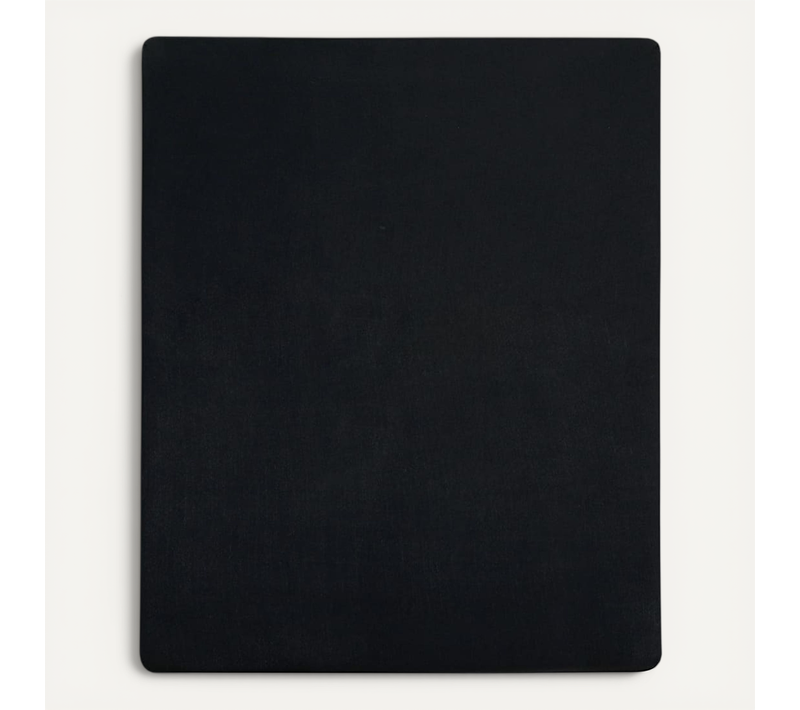 Drap-housse Jersey Noir 100x200 Cm Coton
