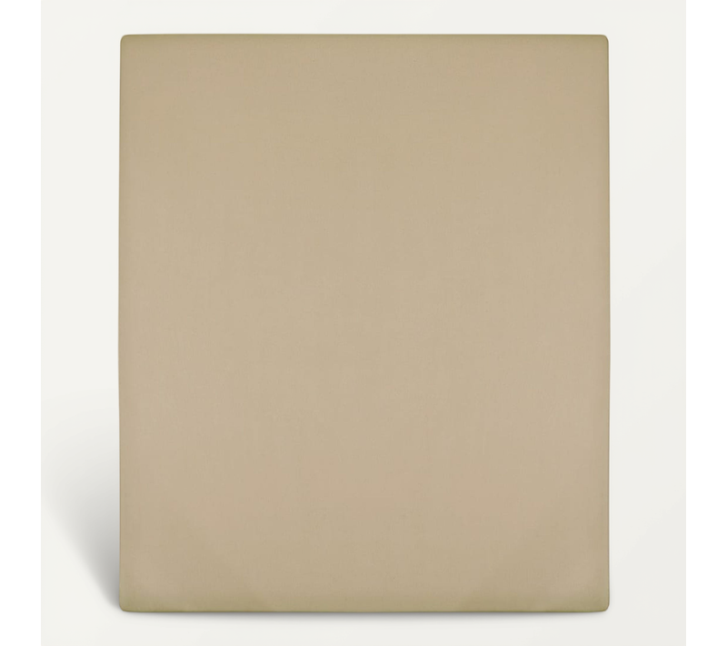 Drap-housse Jersey Taupe 140x200 Cm Coton