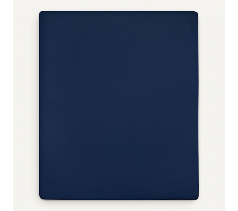 Drap-housse Jersey Bleu Marine 160x200 Cm Coton