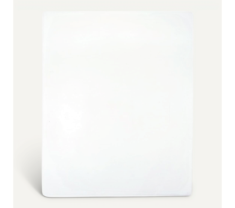 Drap-housse Jersey Blanc 180x200 Cm Coton