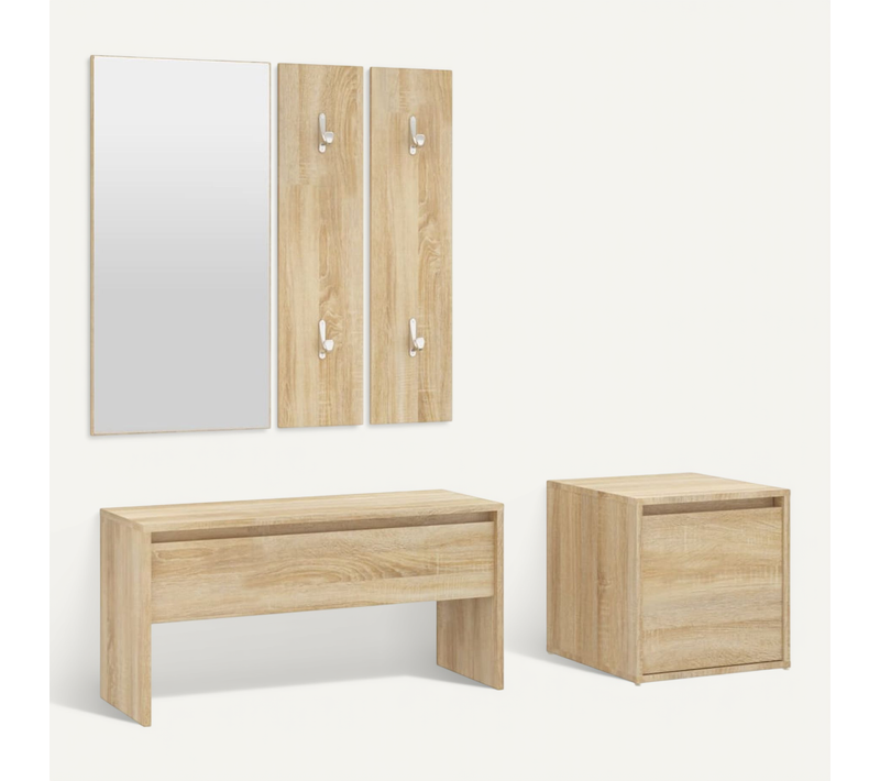 Ensemble De Meubles De Couloir Chêne Sonoma Bois Contreplaqué