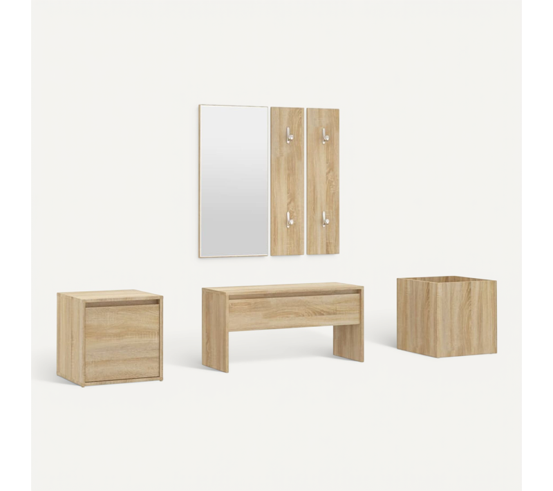 Ensemble De Meubles De Couloir Chêne Sonoma Bois Contreplaqué
