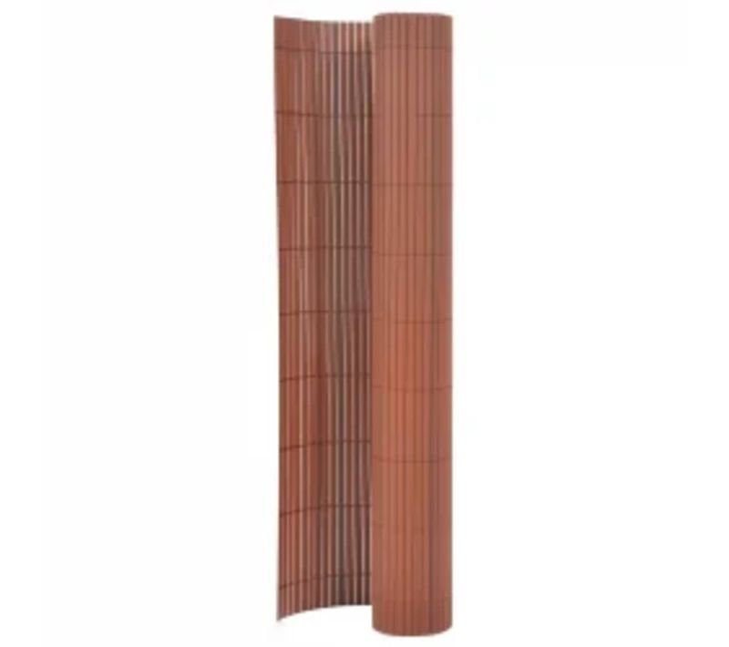 Clôture De Jardin Double Face 110x300 Cm Marron