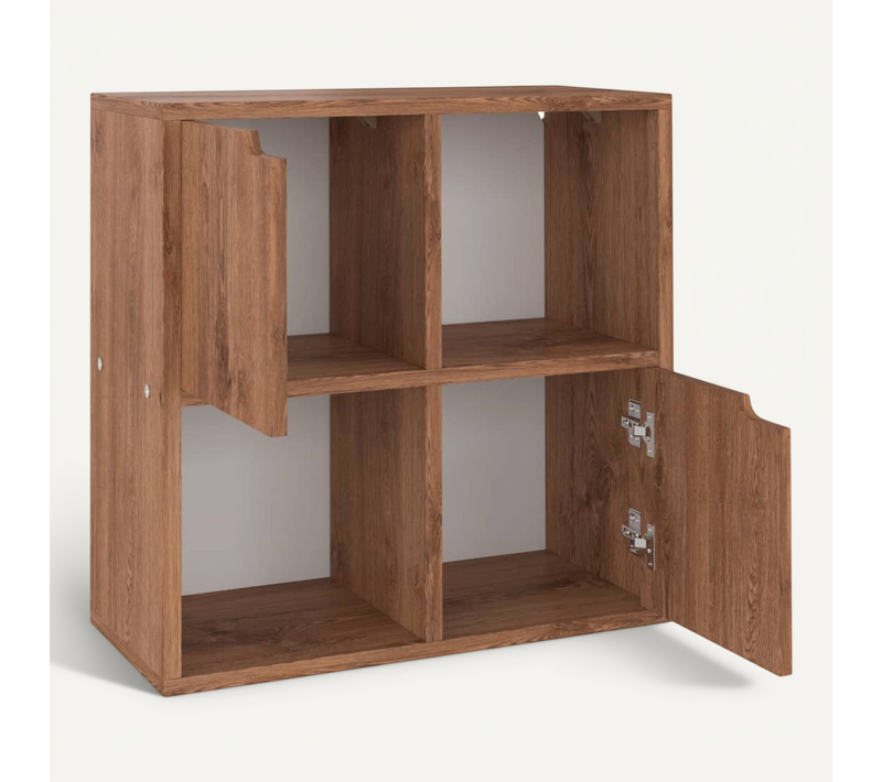 Bibliothèque Chêne Marron 60x27,5x59,5 Cm Aggloméré