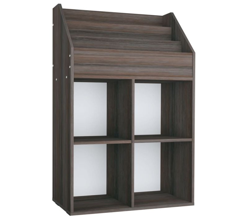 Porte-revue Pour Enfants Gris Et Chêne Sonoma Bois Contreplaqué