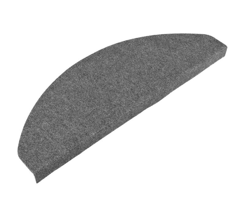 Tapis D'escalier Autocollants 15 Pièces 65x22,5x3,5 Cm Gris