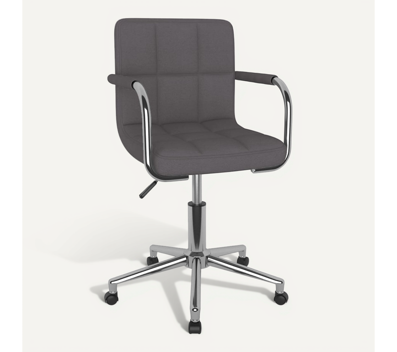Chaise Pivotante De Salle À Manger Taupe Tissu