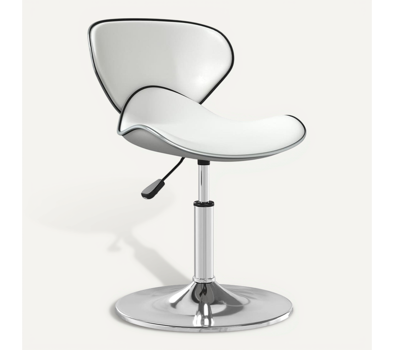 Chaise De Salle À Manger Blanc Simili