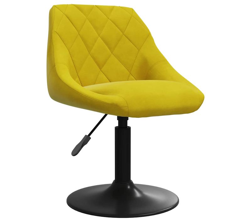 Chaise De Salle à Manger Jaune Moutarde Velours