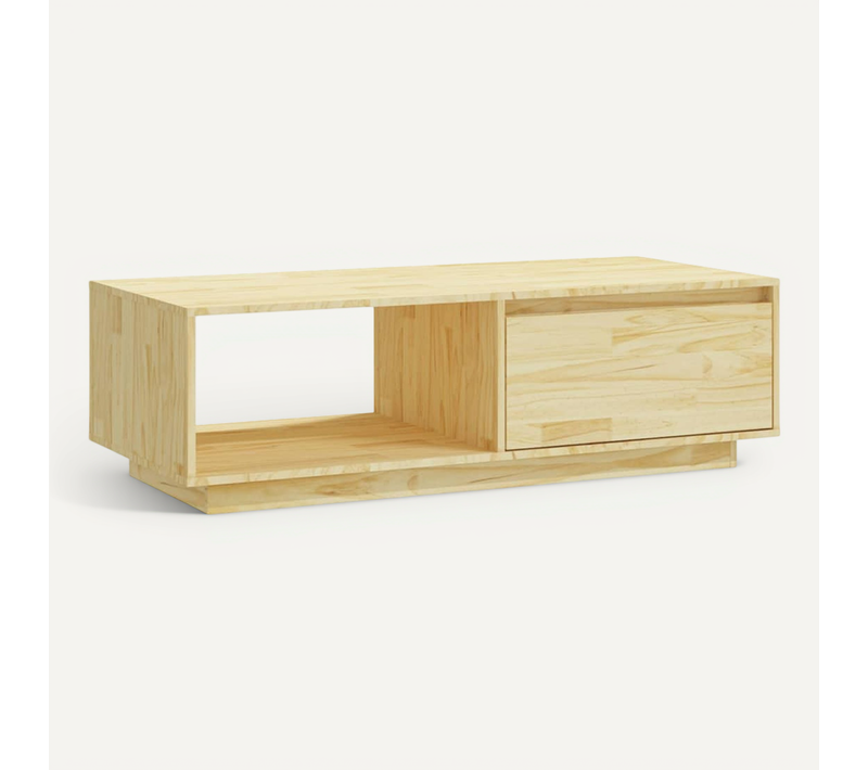 Table Basse 110x50x33,5 Cm Bois De Pin Massif