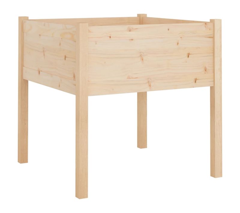 Jardinière D'extérieur 70x70x70 Cm Bois De Pin Massif