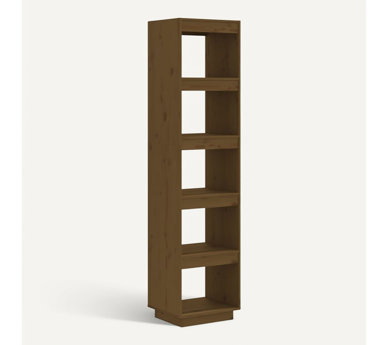 Bibliothèque/cloison Marron Miel 40x35x167 Cm Pin Solide
