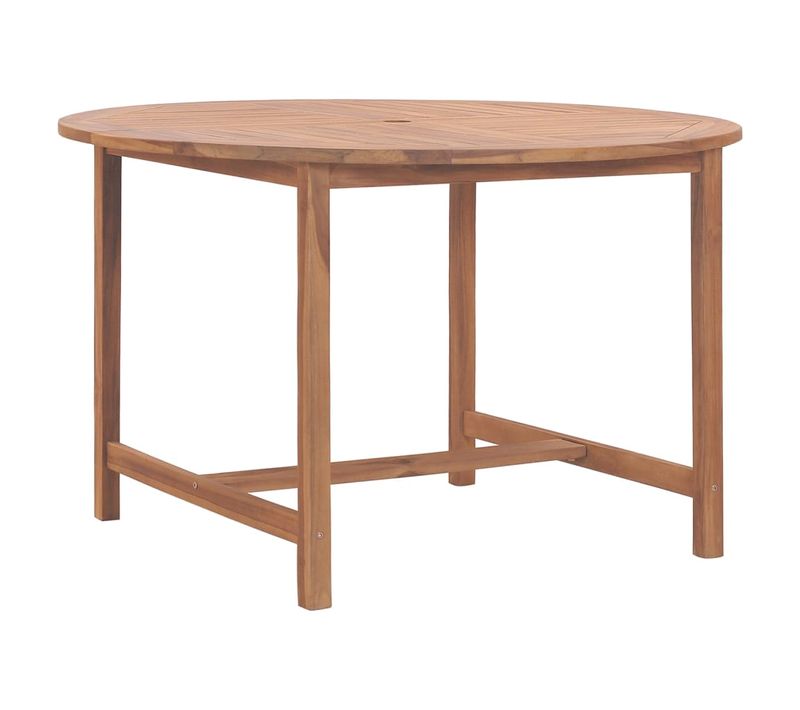 Table De Salle à Manger De Jardin Ø110x75cm Bois Massif De Teck