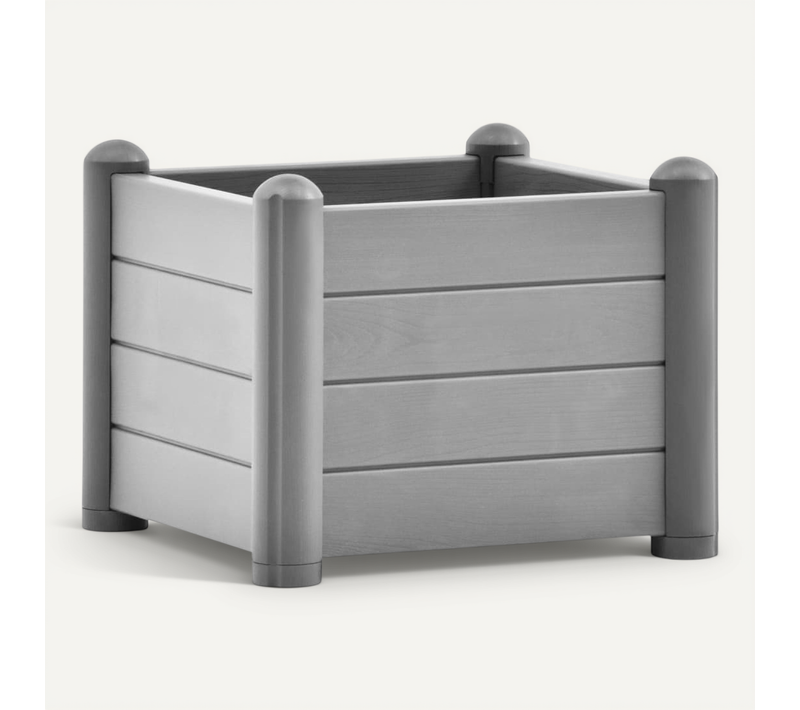 Jardinière De Jardin Pp Gris Pierre 43x43x35 Cm