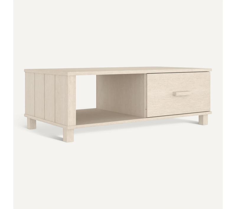 Table Basse Hamar Marron Miel 100x55x35 Cm Bois Massif De Pin