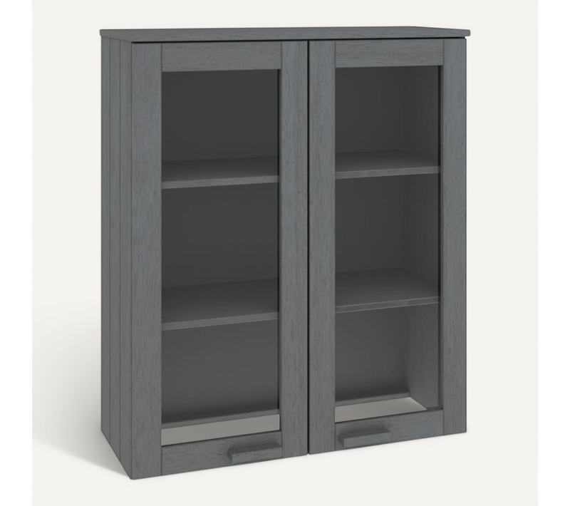 Dessus De Buffet Hamar Gris Foncé 85x35x100 Cm Bois De Pin