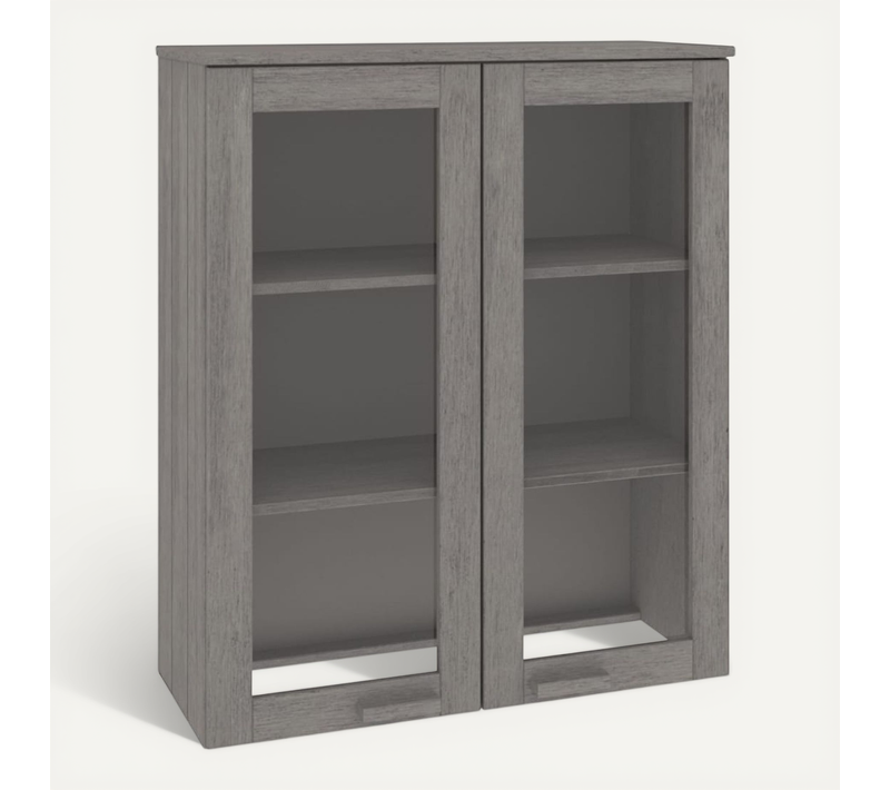 Dessus De Buffet Hamar Gris Clair 85x35x100 Cm Bois De Pin