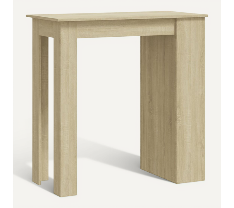 Table De Bar Avec Rangement Chêne Sonoma 102x50x103,5 Cm