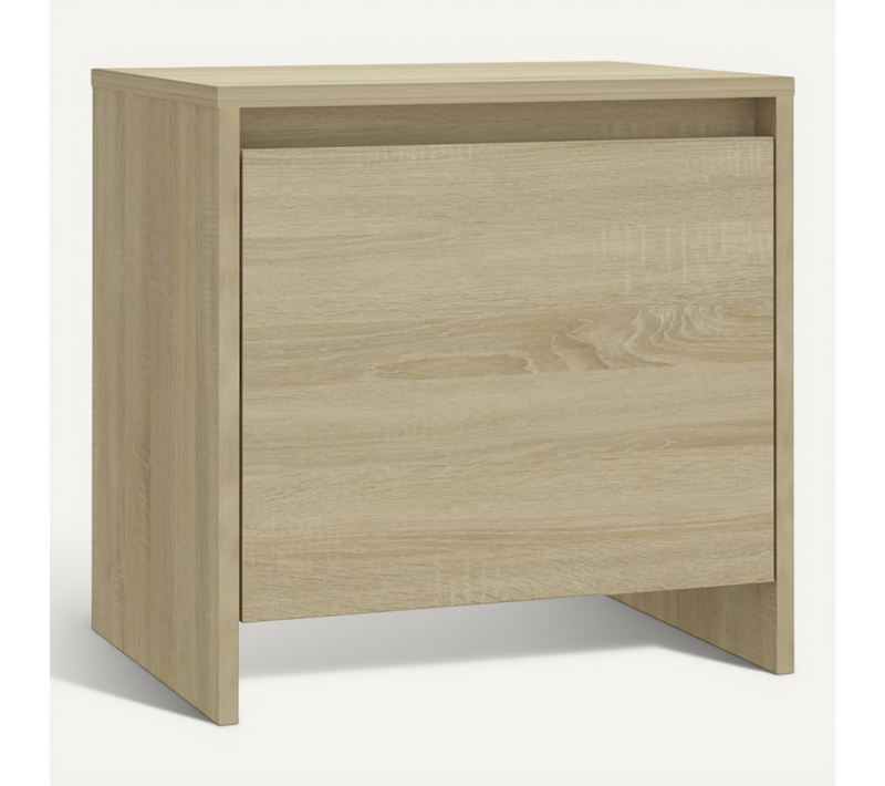 Table De Chevet Chêne Sonoma 45x34x44,5 Cm Bois Contreplaqué