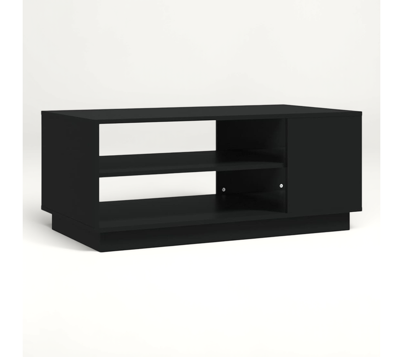 Table Basse Noir 102x55x43 Cm Bois Contreplaqué