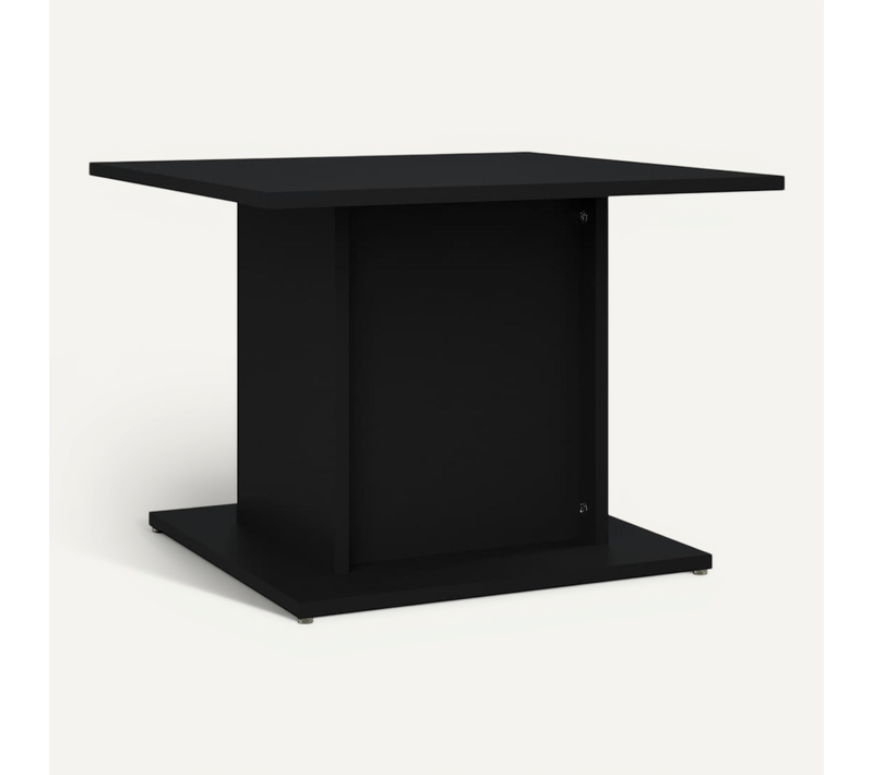Table Basse Noir 55,5x55,5x40 Cm Bois Contreplaqué