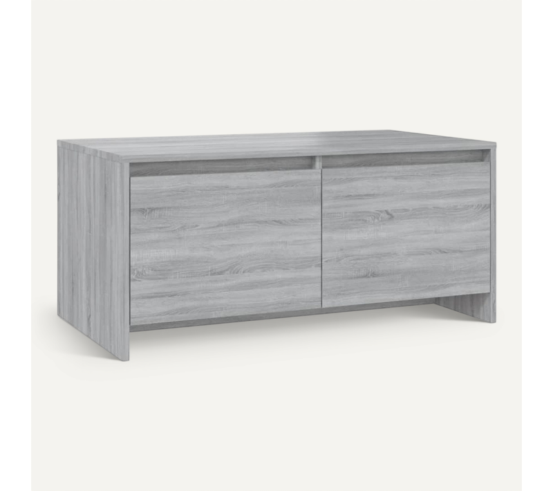 Table Basse Sonoma Gris 90x50x41,5 Cm Bois Contreplaqué