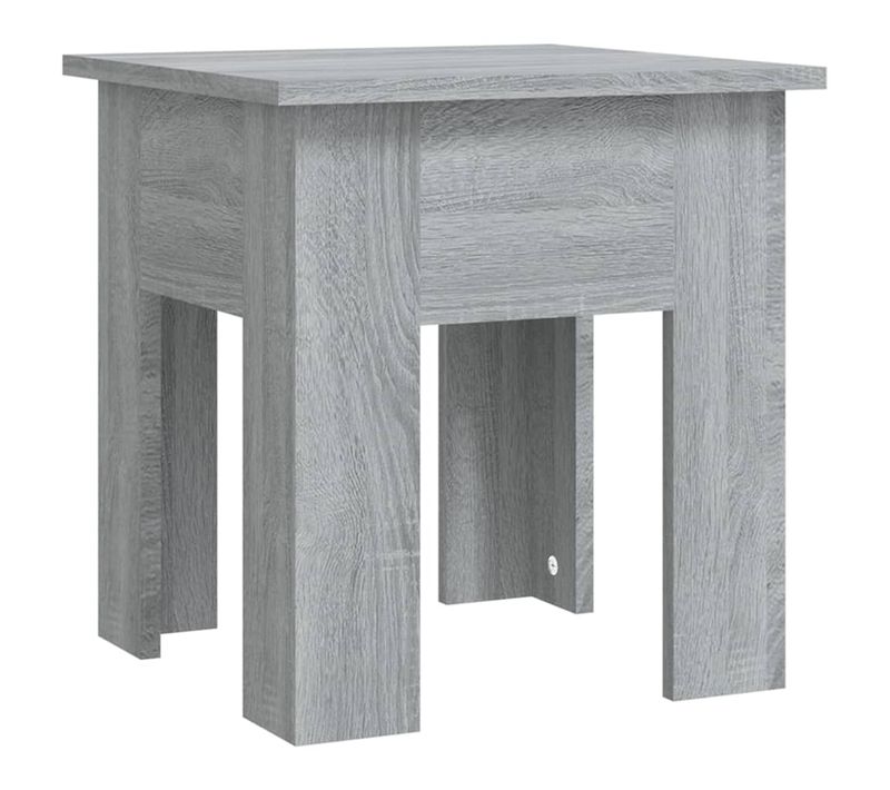 Table Basse Sonoma Gris 40x40x42 Cm Bois Contreplaqué