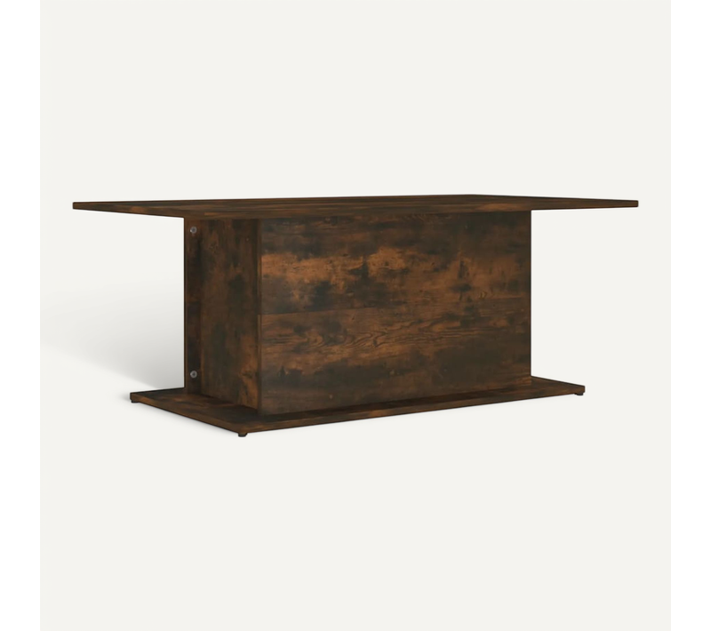 Table Basse Chêne Fumé 102x55,5x40 Cm Bois Contreplaqué