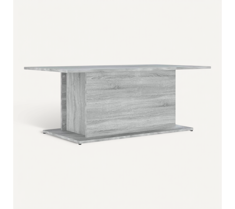 Table Basse Sonoma Gris 102x55,5x40 Cm Bois Contreplaqué