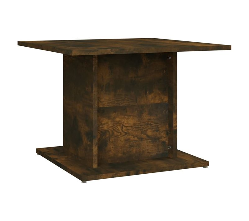 Table Basse Chêne Fumé 55,5x55,5x40 Cm Bois Contreplaqué