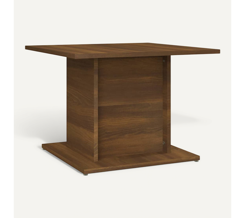 Table Basse Chêne Marron 55,5x55,5x40 Cm Bois Contreplaqué