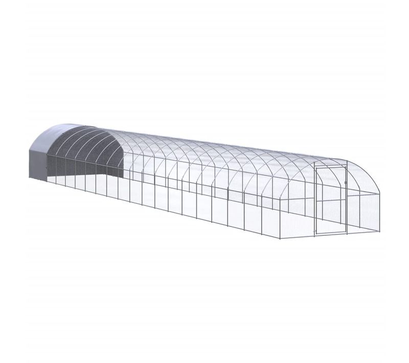 Poulailler D'extérieur 3x20x2 M Acier Galvanisé